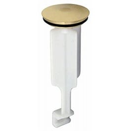 Bathroom Pop-Up Drain Stopper, Polished Brass, 3-23/32 x 1-1/4-In.