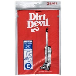 Dirt Devil Style "E" Broom Vacuum Bags, 3-Pack