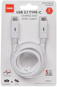 3FT USB 3.1 TYPE-C CABLE