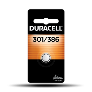 Duracell 301/386 Silver Oxide Button Battery