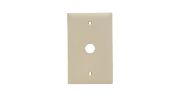 Legrand Pass & Seymour® TradeMaster® 1-Gang Nylon Wall Plate, 0.625-in Round Opening (Ivory)