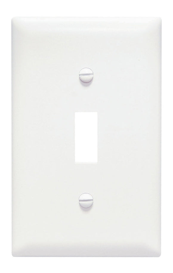 Pass & Seymour Toggle Switch Openings, One Gang, White (One Gang, White)