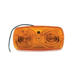 Trailer Marker/Clearance Light, Amber, Double Bulls Lens