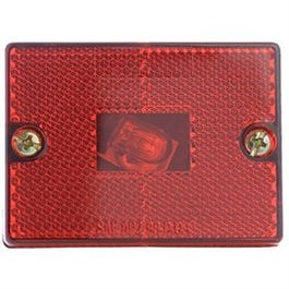 Trailer Clearance Light, Stud-Mounted, Red, 2.75 x 2-1/8-In.