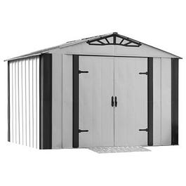 Designer Galvanized Steel Storage Shed, 10 x 8-Ft.