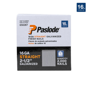 Paslode 16 Gauge F16 Straight Finish Nail Galvanized (2-1/2")