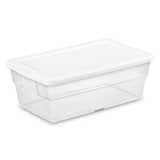 Sterilite 6 Quart Storage Box (6 Quart, White)