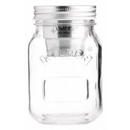 Snack On The Go 17-oz. Glass Jar + Stainless Steel Cup Combo