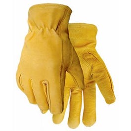 Leather Work Gloves, Premium Buffalo, Men's XL