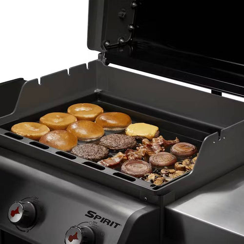 Weber Rust-Resistant Griddle Insert Compatible with 3-burner Spirit 2016+ Searwood (25.40H x 21.30W x 2.40D)