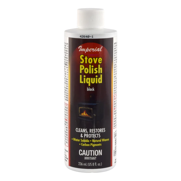 Imperial Black Stove Polish - Liquid & Paste (8 oz)