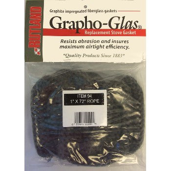 Rutland 94 Woodstove Gasket, Black Rope ~ 1