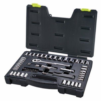 Master Mechanic 54-Pc. Mechanic’s Socket Set SAE & Metric 1/4 x 3/8 In. Drive