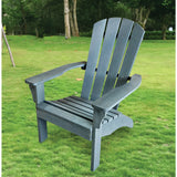 Leigh Country Gray Poly-Resin All Weather Adirondack Chair (28 In. W. x 37 In. H. x 32 In. L.)