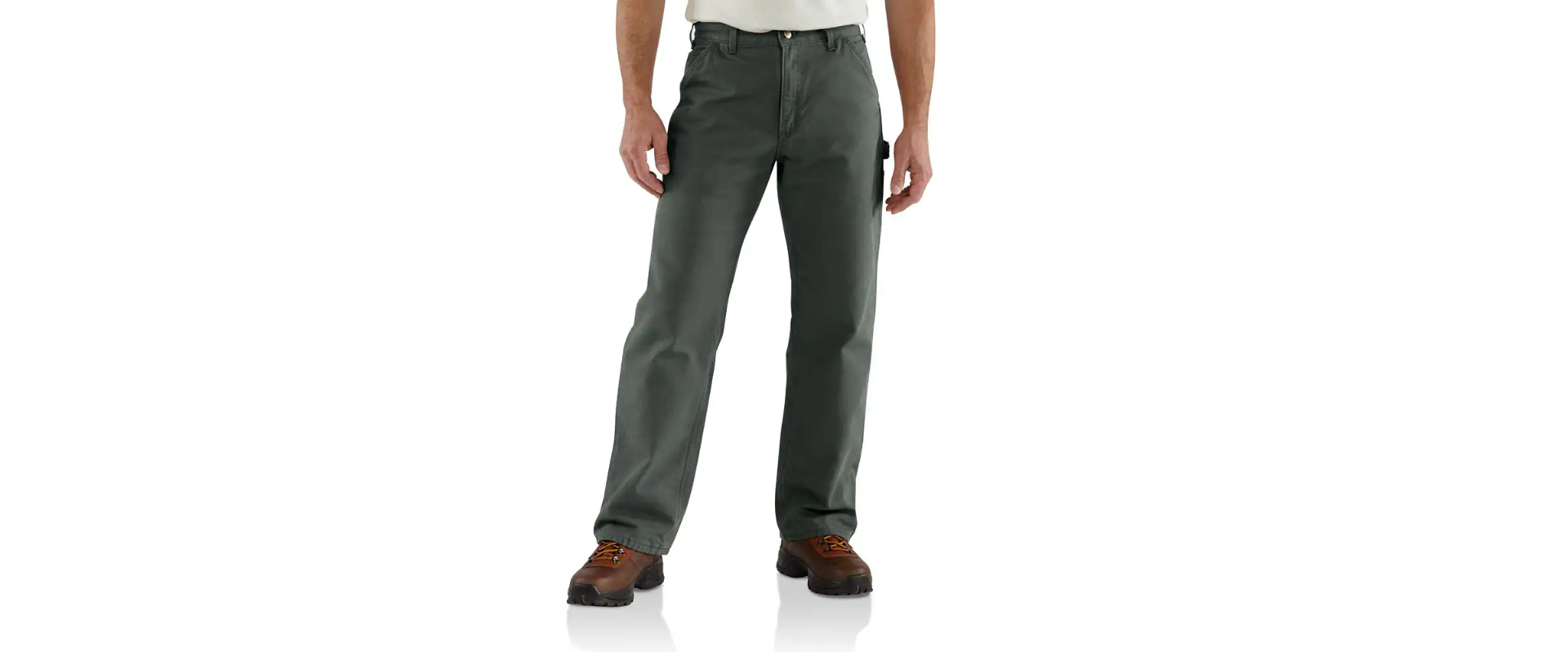 Carhartt men's washed duck work dungaree flannel lined b111 sale