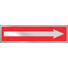 Hy-Ko Brushed Aluminum Sign, Arrow Right