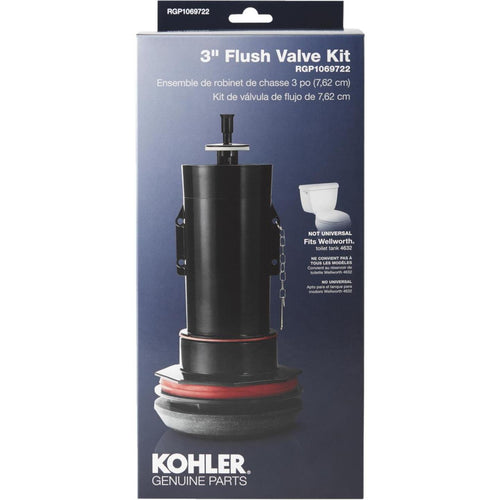 Kohler 3 In. Toilet Canister Flush Valve Repair Kit for Wellworth Toilets