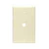 Leviton 1-Gang Plastic Ivory Telephone/Cable Wall Plate with 0.312 In. Hole