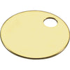 Lucky Line Engravable Tag 1-1/4 In. Brass Key Tag, (100-Pack)