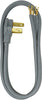 Coleman Cable Systems Range Cord, 3 Conductor ~ 4'