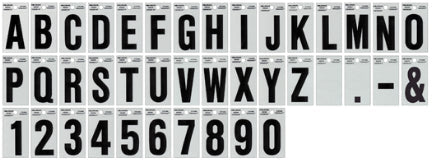 2  BLACK AND SILVER LETTER Q