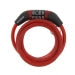 WordLock Non-Resettable 6 mm x 4' Combination Cable Lock, Red