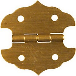 2-Pk., 1-1/8 x 1-1/8-In. Antique Brass Decorative Hinges