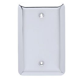 Single Blank Wall Plate, Chrome