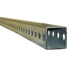 Telescoping Perforated Steel Tube, 14-Gauge, 1.25 x 1.25 x 72-In.
