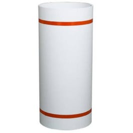 Trim Coil, White/Brown Painted Aluminum, 10-In. x 50-Ft.
