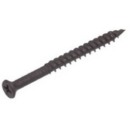 Trim-Head Screws, #1 Phillips Recess, Phosphate Steel, Fine Thread, #6 x 1-5/8-In., 25-P.