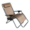Verona Zero Gravity Chair, E-Coated Steel Frame, Brown, XL