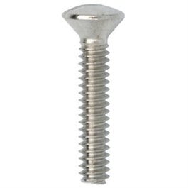Wall Plate Screws, Steel, Polished Chrome, 14-Pk.