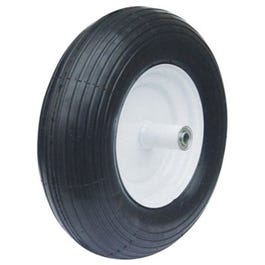 Wheelbarrow Tire & Wheel Assembly, Rib Tread, 4-Ply, 6 x 2.5-In.