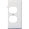 White Duplex Sectional Nylon Wall Plate