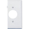 White Single-Outlet Sectional Nylon Wall Plate