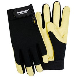Work Gloves, Pigskin Palm, Large
