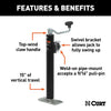 Curt Pipe-Mount Swivel Jack with Top Handle