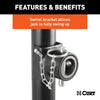 Curt Pipe-Mount Swivel Jack with Top Handle