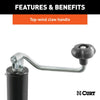 Curt Pipe-Mount Swivel Jack with Top Handle