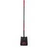 Razor-Back Square Point Shovel with Traditional Socket Fiberglass Handle with Cushion Grip