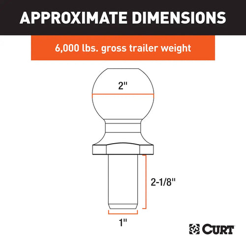 Curt Trailer Ball Chrome