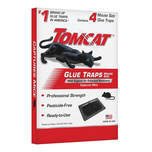 TOMCAT Glue Traps Mouse Size with Eugenol for Enhanced Stickiness
