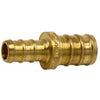 Barb Pex Coupling, Lead-Free Brass, 1/2 x 3/8-In.