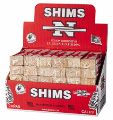 Nelson Wood Shims PSH8/12/36/75 8 Wood Shim 12 Count