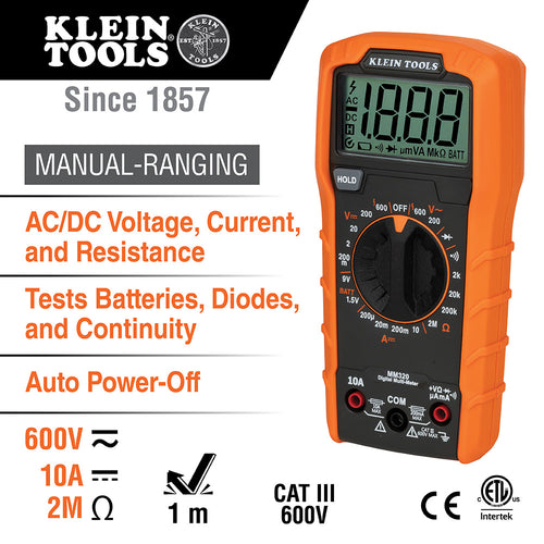 Klein Tools Test Kit with Multimeter Non-Contact Volt Tester Receptacle Tester