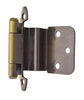 Amerock Decorative Hinges 3/8 inch (10mm) Inset Self Closing Face Mount Cabinet Hinge