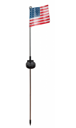 Fusion Products Solar USA Flag Stick Light