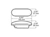 Peterson V421KR Sealed Oval Grommet Mount Stop / Turn / Tail Light; red kit; Viz Pack