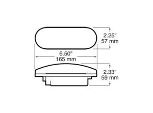 Peterson V421KR Sealed Oval Grommet Mount Stop / Turn / Tail Light; red kit; Viz Pack